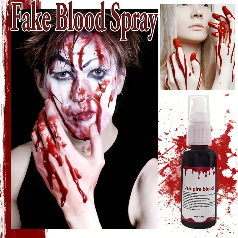 Halloween Washable Fake Blood Spray for Wound & Battle Damage Makeup