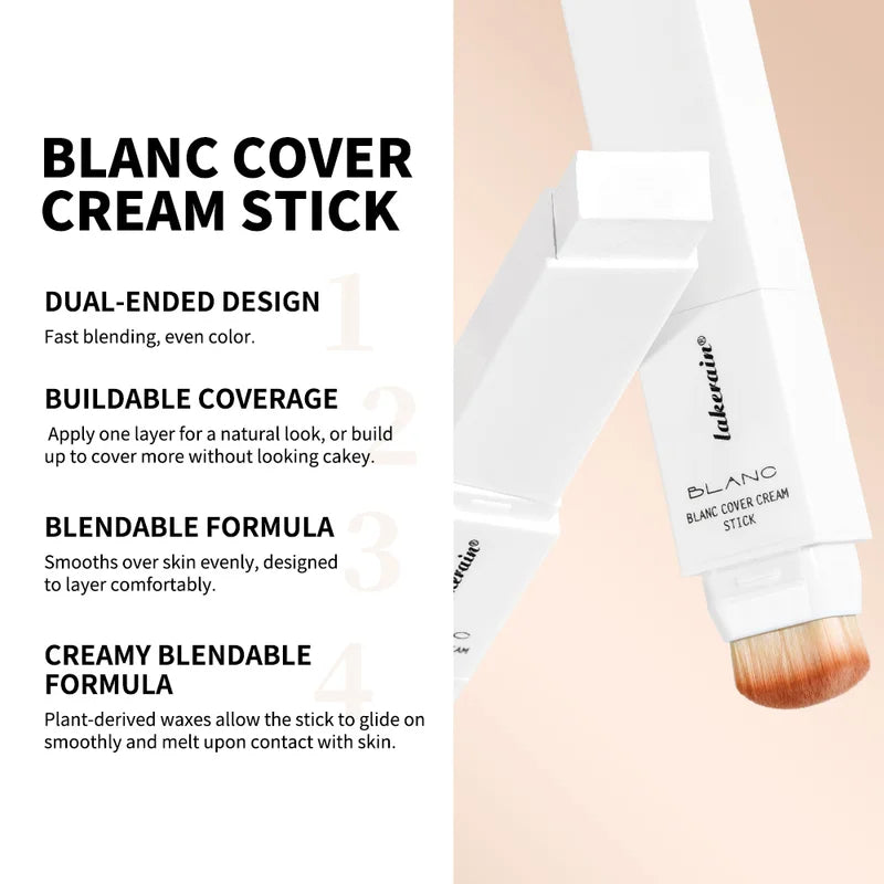 Color-Changing Foundation Stick High Coverage Concealer for Natural Look
