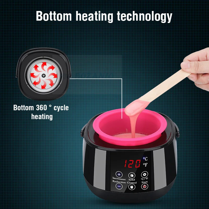 Smart Wax Heater & Warmer for Hair Removal with LCD Display