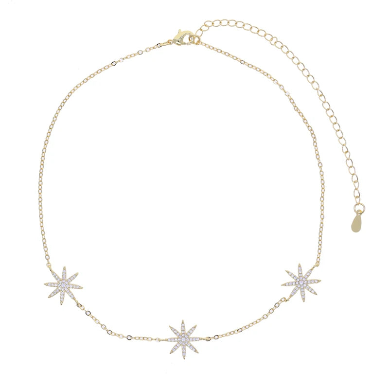 Star Northstar Charm Necklace with Cubic Zirconia Women’s Jewelry