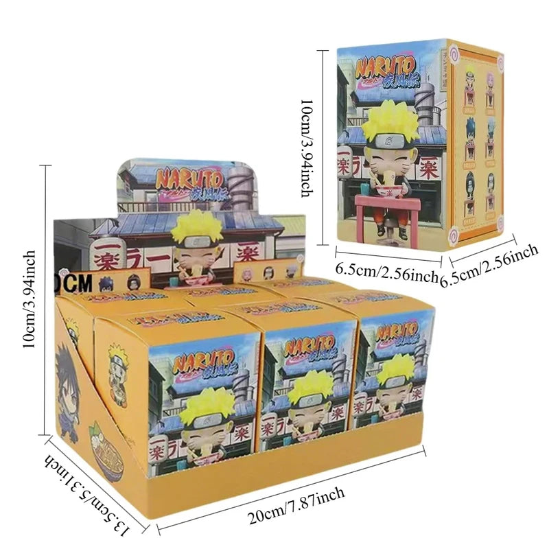 Anime Action Figures - Naruto Sasuke Kakashi PVC Miniatures, Series Blind Box Gift