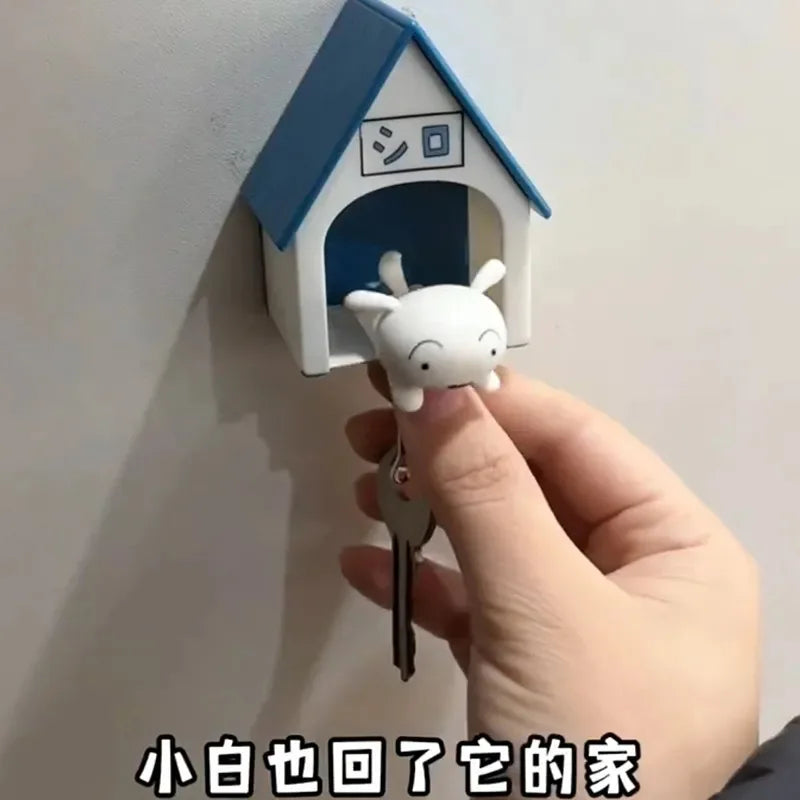 Crayon Shin-Chan Key Rack Nohara Shiro Wall Key Holder Creative Toy Decor