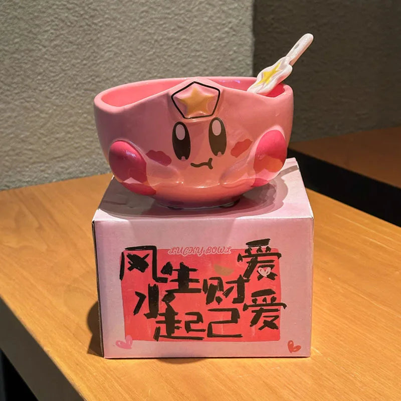 Cute Cartoon Ceramic Rice Bowl for Children - High-End Diningware, Multiple Colors