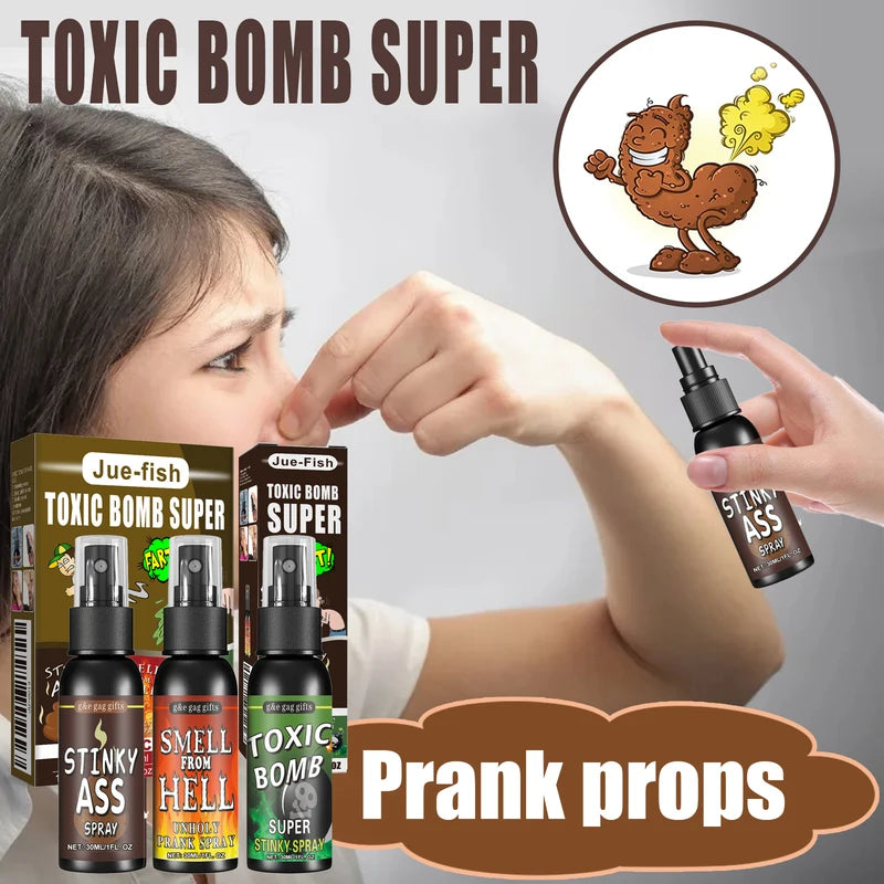 Safe Fart Prank Spray Kit - Hilarious Poop Scented Toy for Gag Gifts, Party Pranks