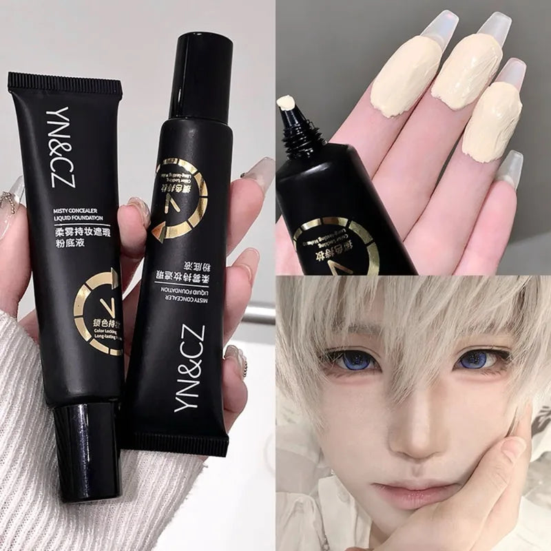White Liquid Foundation for Halloween Cosplay Waterproof Full Coverage Face Paint