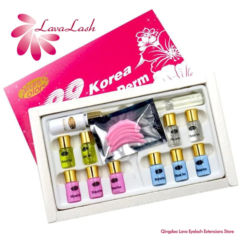 Professional Eyelash Lift Kit with Adhesive and Silicone Roll Bars for Lash Perming