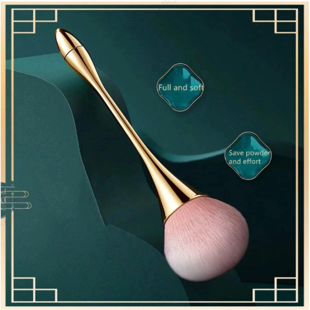 Small Fluffy Powder Brush for Blush & Setting Powder - Waist Design Beauty Tool