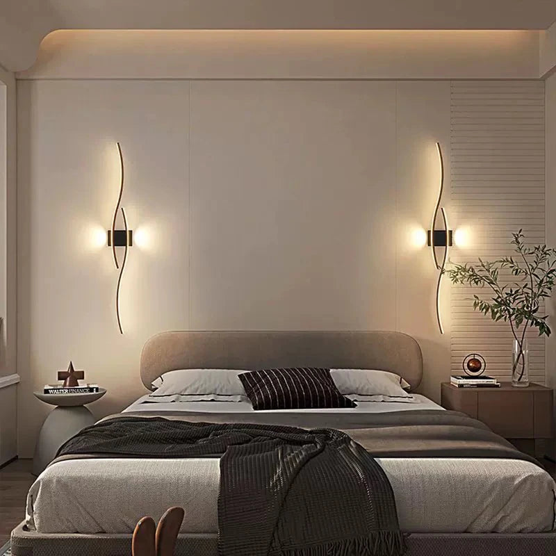 Modern LED Wall Light 3000K Warm White Indoor & Outdoor Wall Lamps