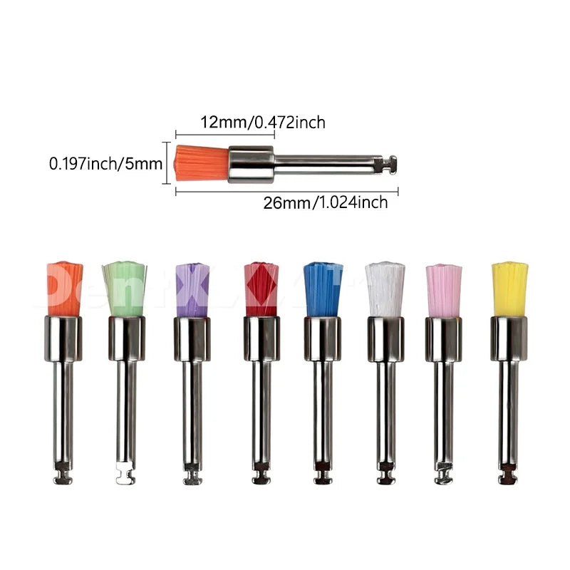 Nylon Polishing & Cleaning Brush Set - 50/100 Pcs, 2.35mm Shank