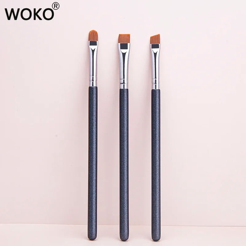Ultrathin Eyebrow & Eyeliner Makeup Brush Set - Flat & Contour Tools