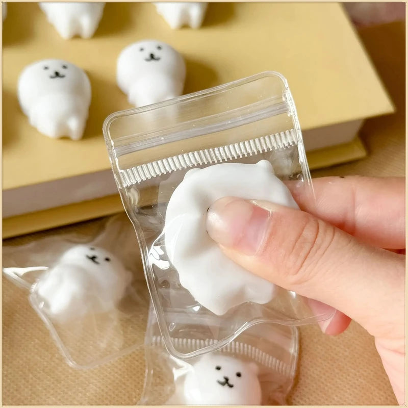 Self Deprecating Bear Stress Relief Toy - Cute Expression for Kids & Adults