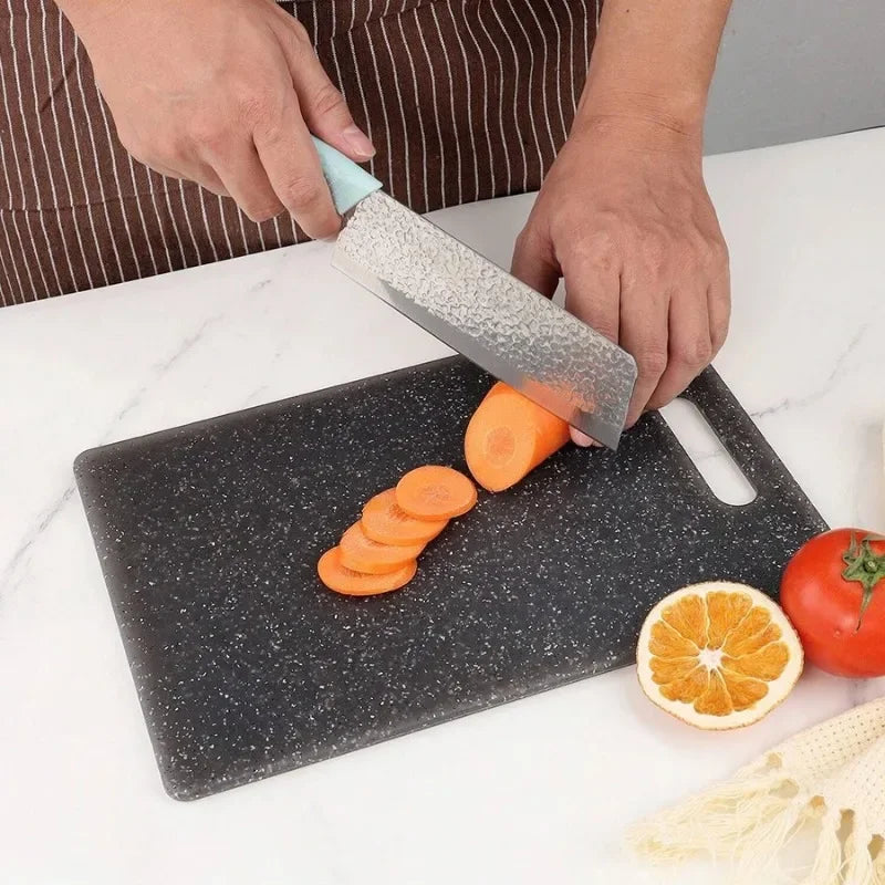 Marble Texture PP Cutting Board - Antibacterial & Dishwasher Safe Kitchen Utensil