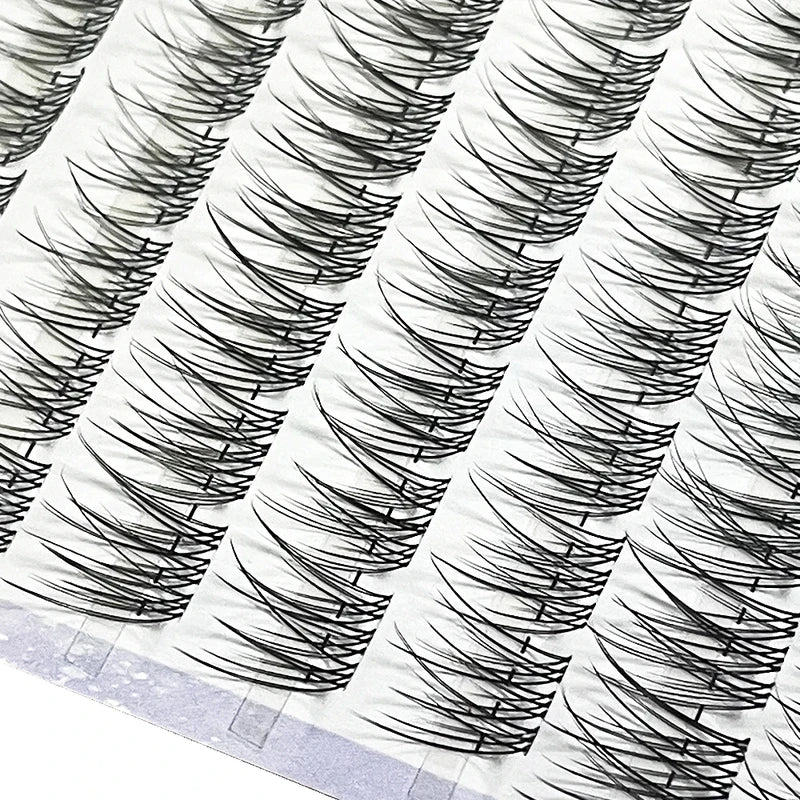 120 Bundles Mink False Eyelashes 3D Russian Cluster Makeup Extensions