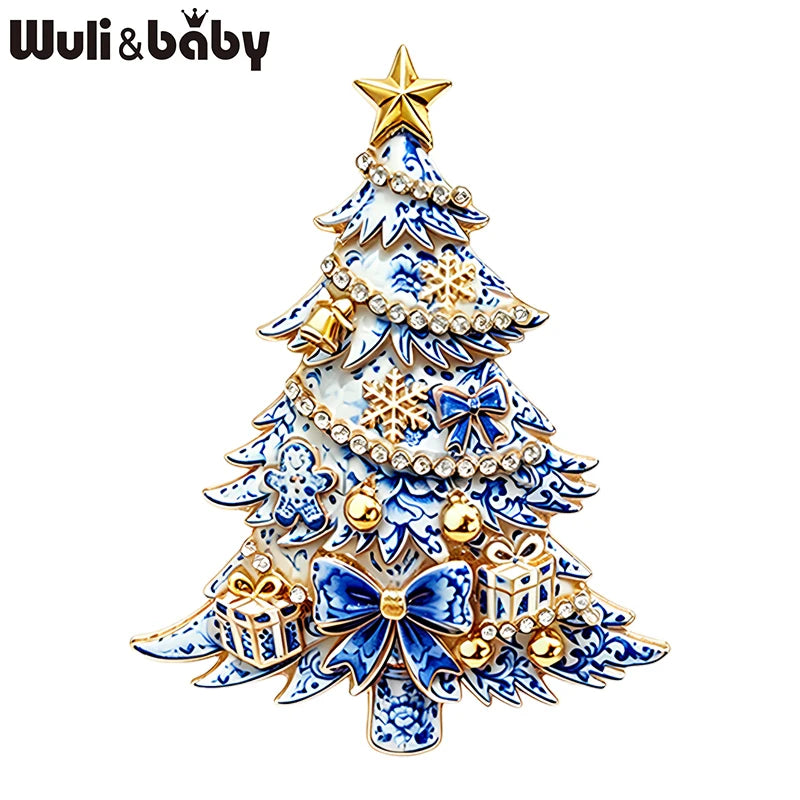 Christmas Brooch Pins for Women Tree Cat Santa Nutcracker Holiday Jewelry