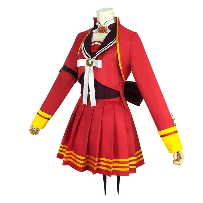 Anime Cosplay Costume UMA Musume Pretty Derby Red Uniform Dress for Women