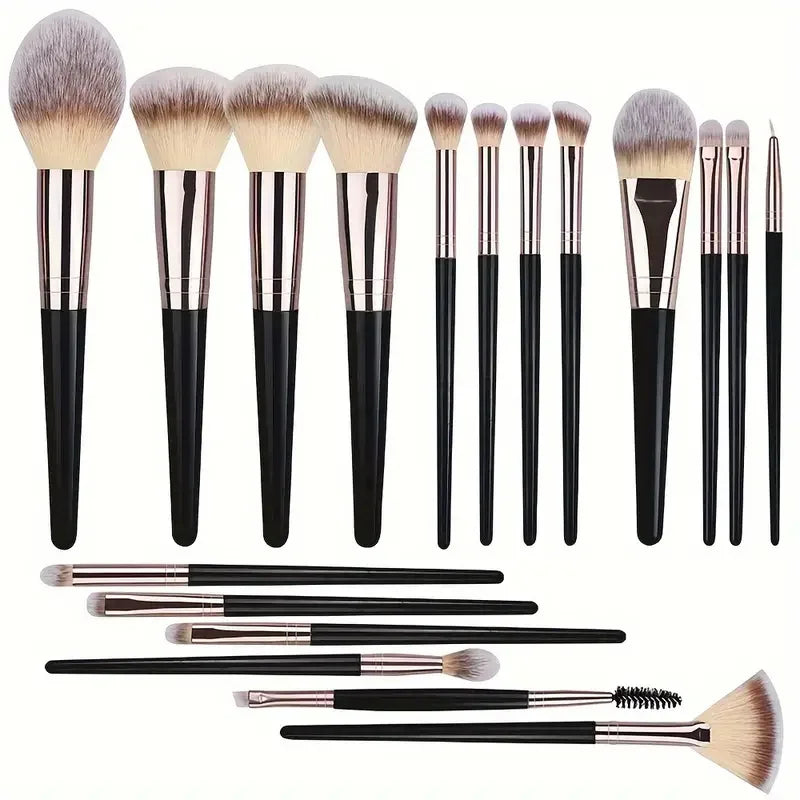 Makeup Brush Set 10-20 Pcs Cosmetic Brushes for Face & Eyeshadow