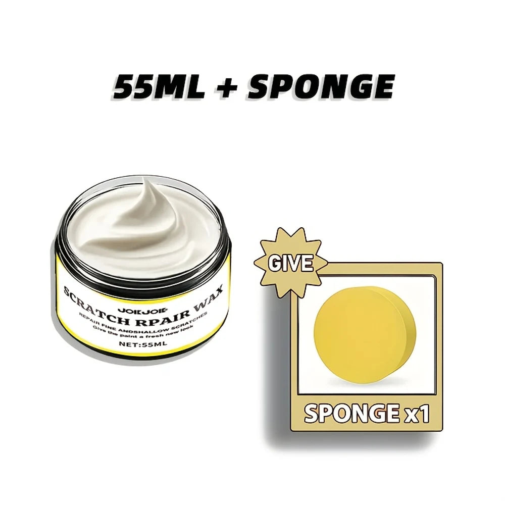 Car Scratch Repair Wax - Fast-Acting Paint & Plastic Restorer, No Buffing Needed