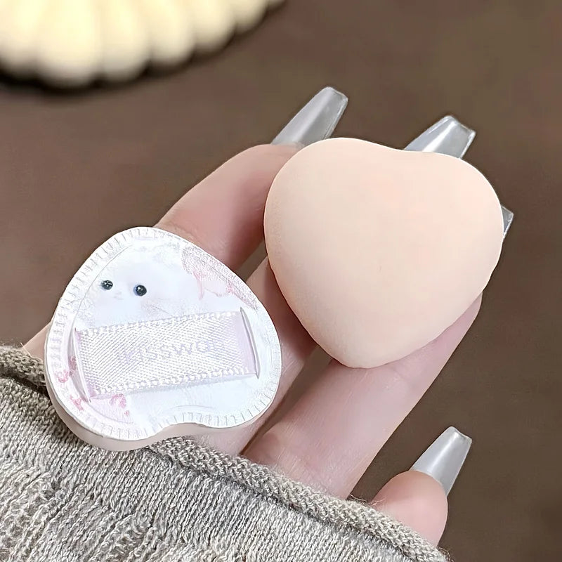 Mini Makeup Sponge Set with Box - Soft Velvet Facial Beauty Tools 5pcs
