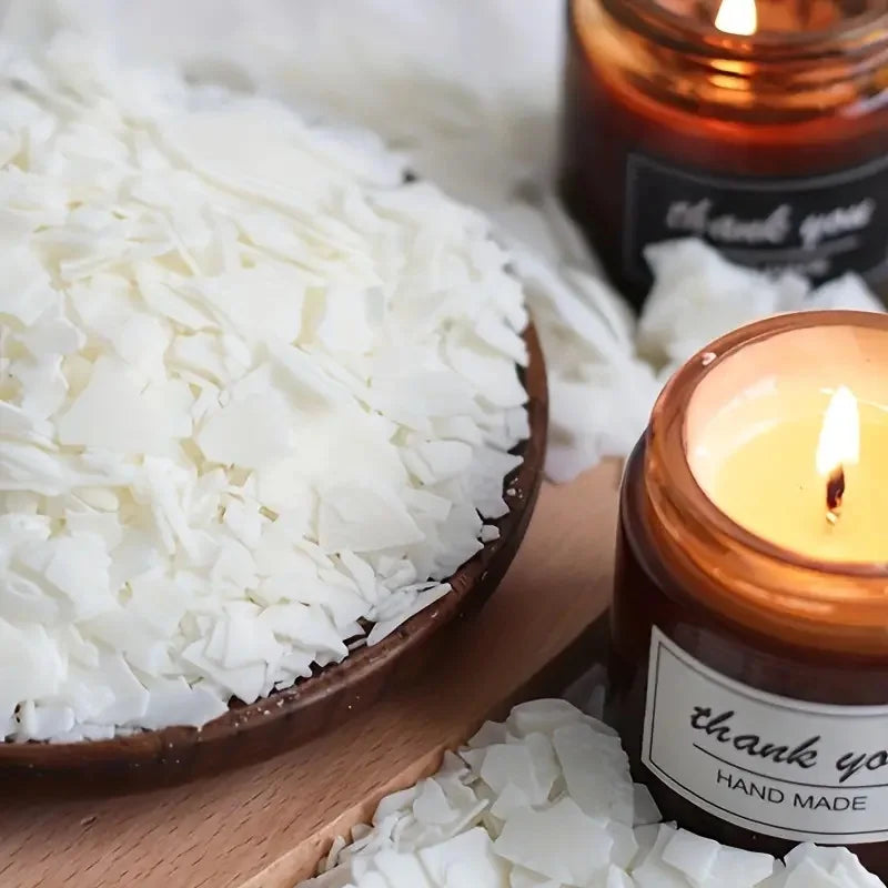 Natural Soy Wax Candle Making Material 200G/1LB Smokeless Long-Lasting Craft Supplies