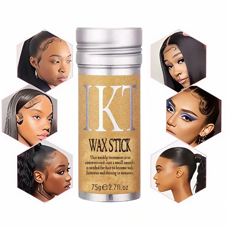 Hair Wax Stick for Wig Styling Sleek Back Brush Gel Pomade for Flyaway Control