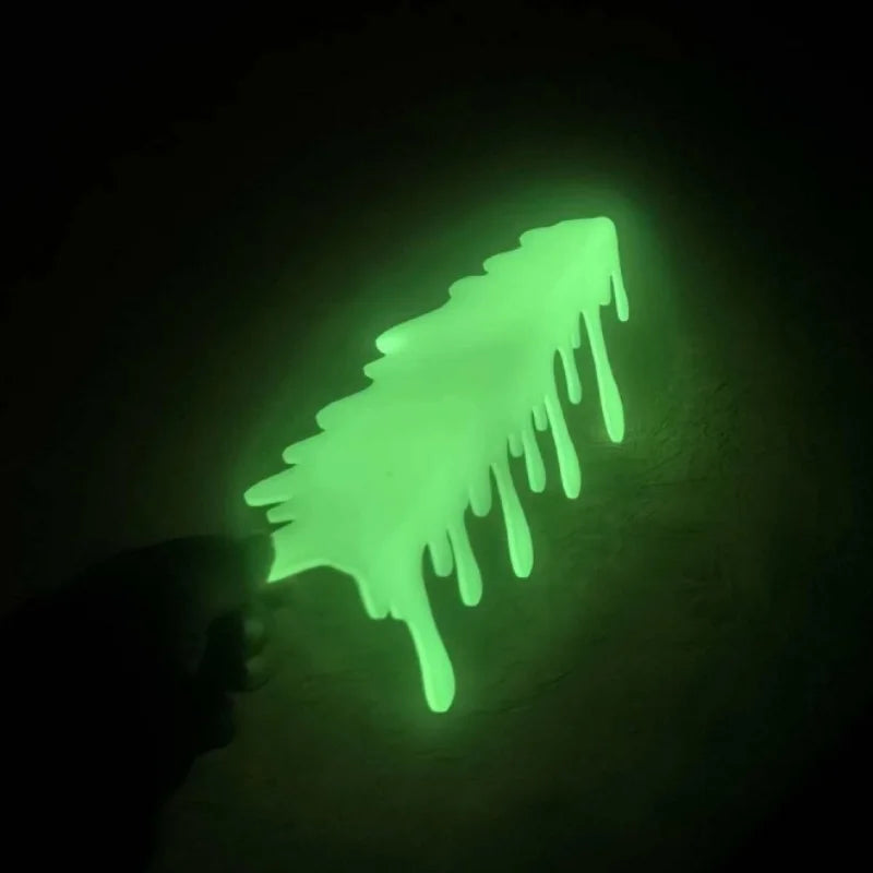 Glow in The Dark Blood Drip Bookshelf Decor Luminous Halloween Shelf Edge Haunted House Accent