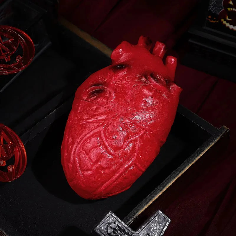 Halloween Bloody Severed Human Heart Fake Gory Body Part Decoration