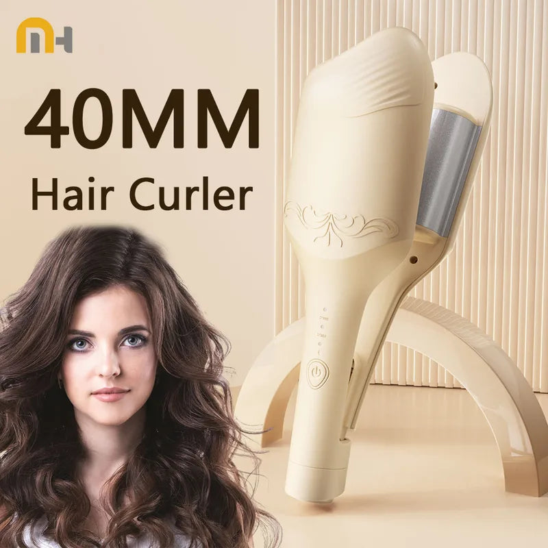 Adjustable Temperature Curling Iron & Waver for Beach Waves Hair Styling