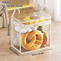 Large Transparent Doll Storage Bag with Handle and Zipper - Stackable Moisture-Proof Organizer Box