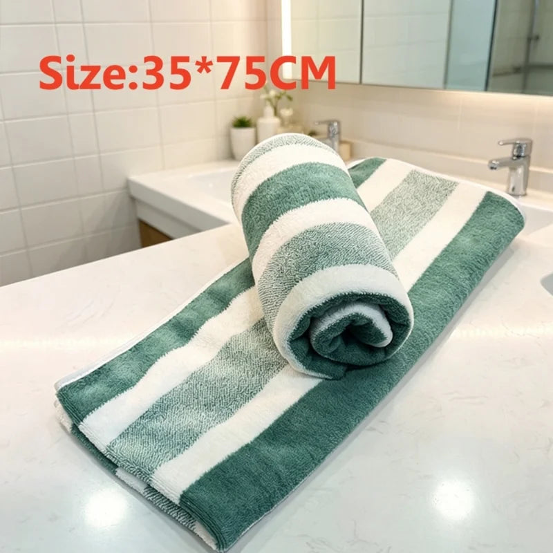 Quick Drying Water Absorbent Bath & Beach Towel 35x75cm 4/2 Pack Durable No Shedding