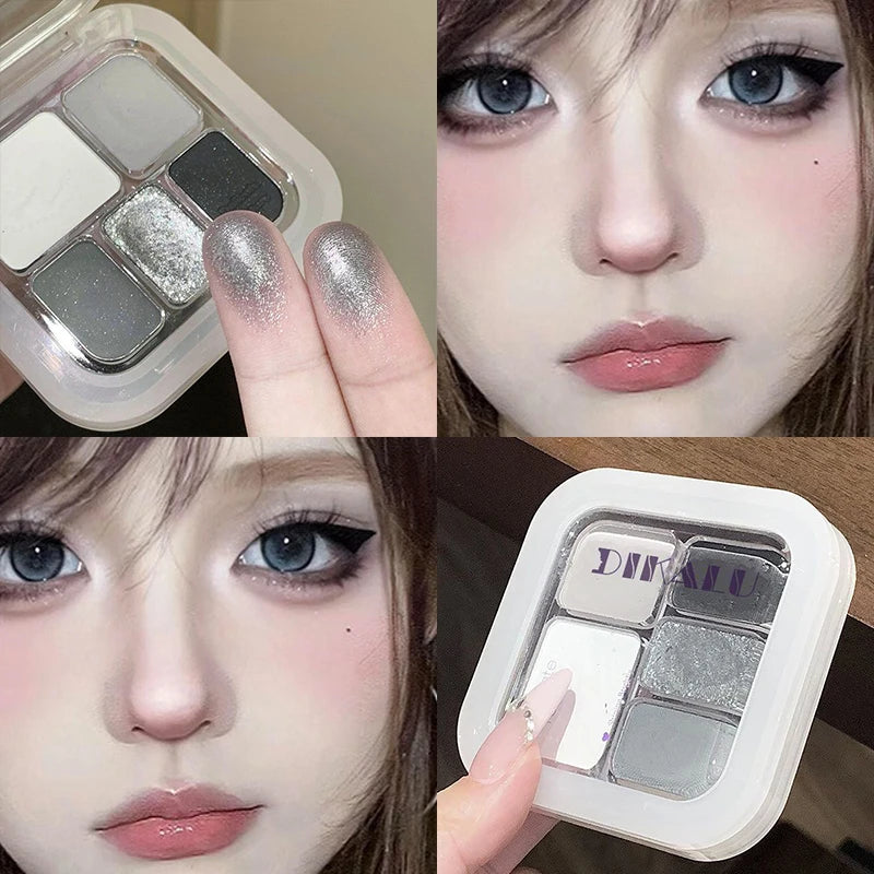 Metallic Eyeshadow Palette Glitter & Matte Brightening Face Makeup