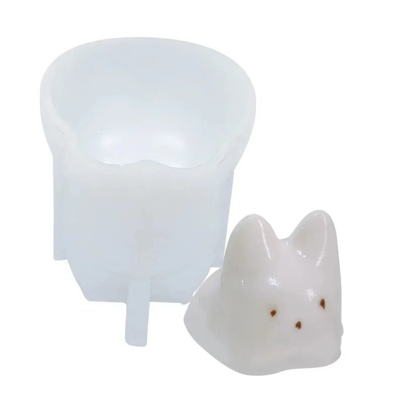 Silicone Mold for Cakes, Pudding, Jelly, Ice, and Decorations - Cat Milk Design