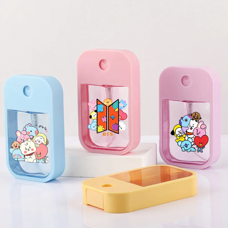 45ML Cute BT21 Plastic Water Mist Spray Bottle for Hand Sanitizer & Perfume