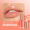 Moisturizing Lip Gloss with Plumper & Shimmer - Non-Sticky Water Gloss