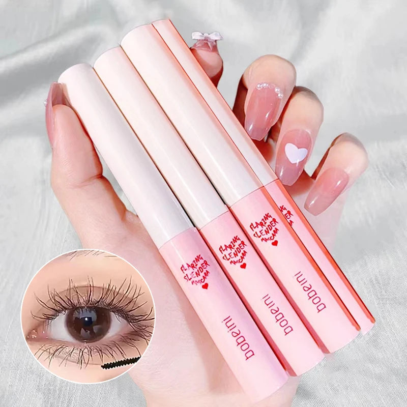 Waterproof Lengthening Mascara with Silk Fibers - Fast Dry, Curl & Define