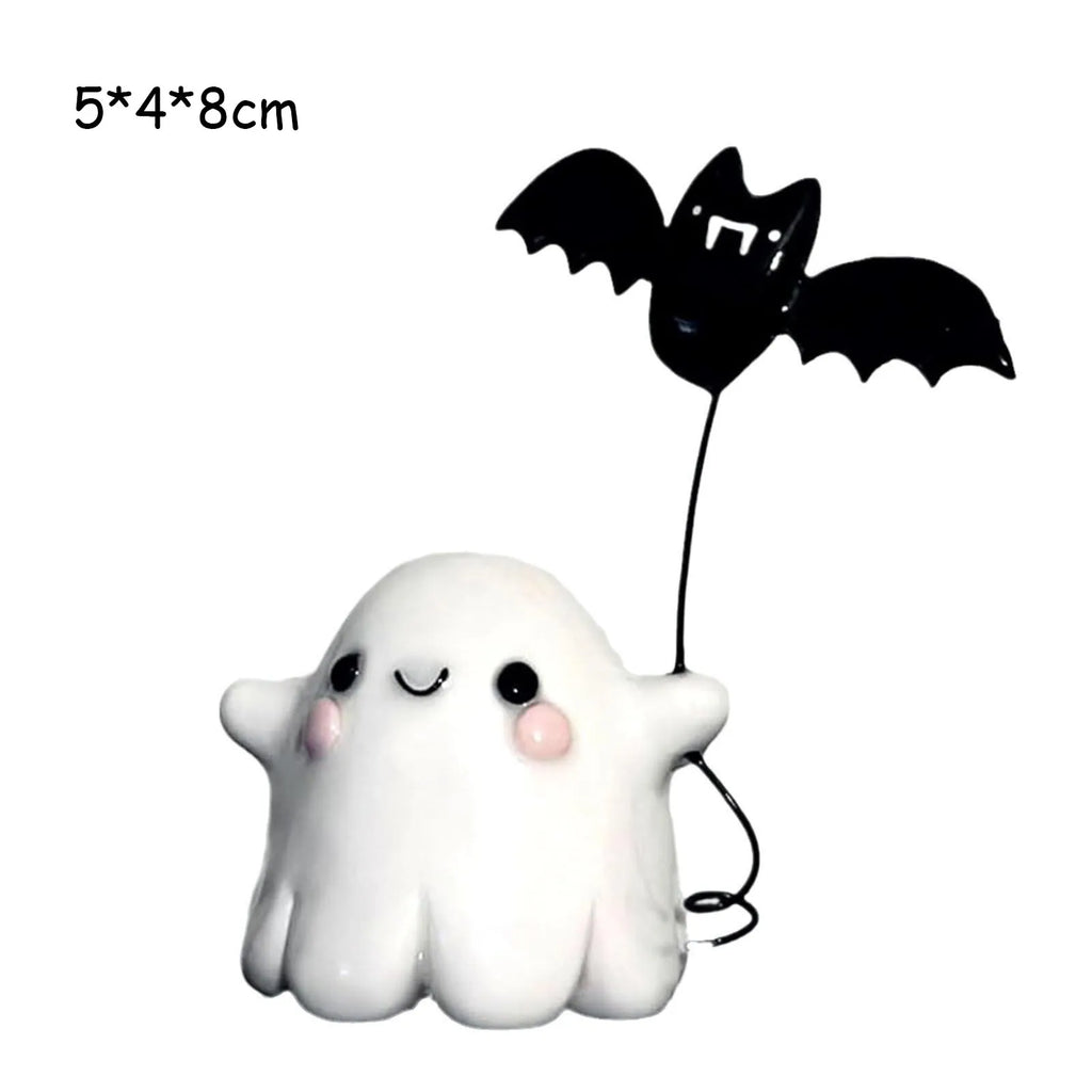 Halloween Ghost Bat Ornaments - Cute Desktop Party Decorations & Gifts