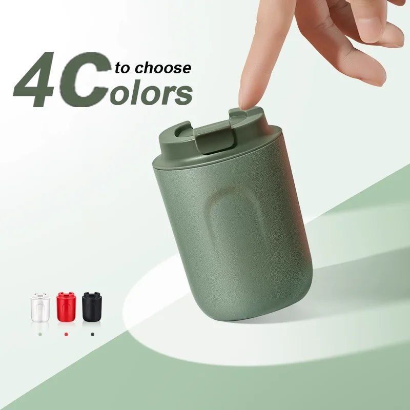 Insulated Stainless Steel Travel Tumbler Cup - 220ml Portable Coffee Mug