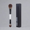 Dual-Ended Contour & Blush Makeup Brush Set - Powder, Highlighter, Synthetic Hair