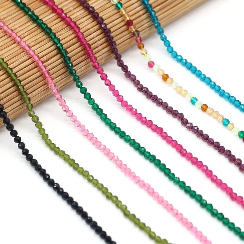 125pcs Spinel Crystal Beads Jewelry Making Supplies 3mm Loose Beads DIY Accessories