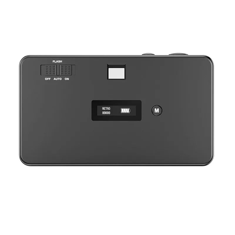 Retro Digital Camera 12MP with Changeable Filters, Compact, USB-C