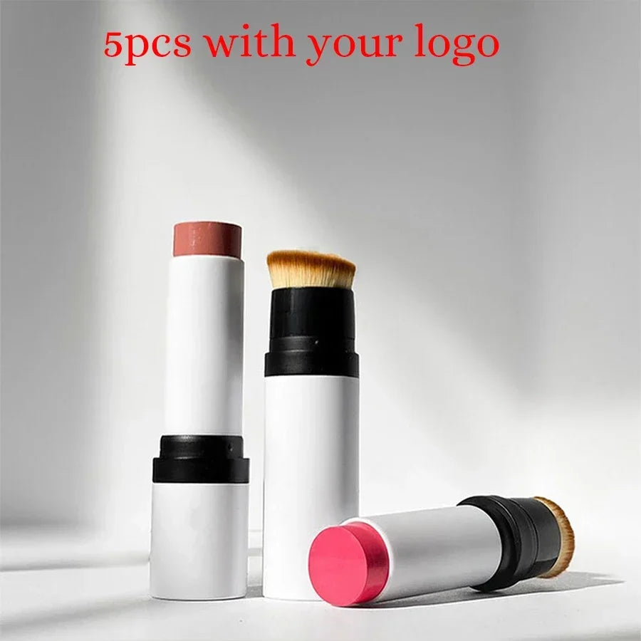 Multi-Color Private Label Blush Cream Stick & Powder Foundation 2-in-1 Waterproof Makeup Set