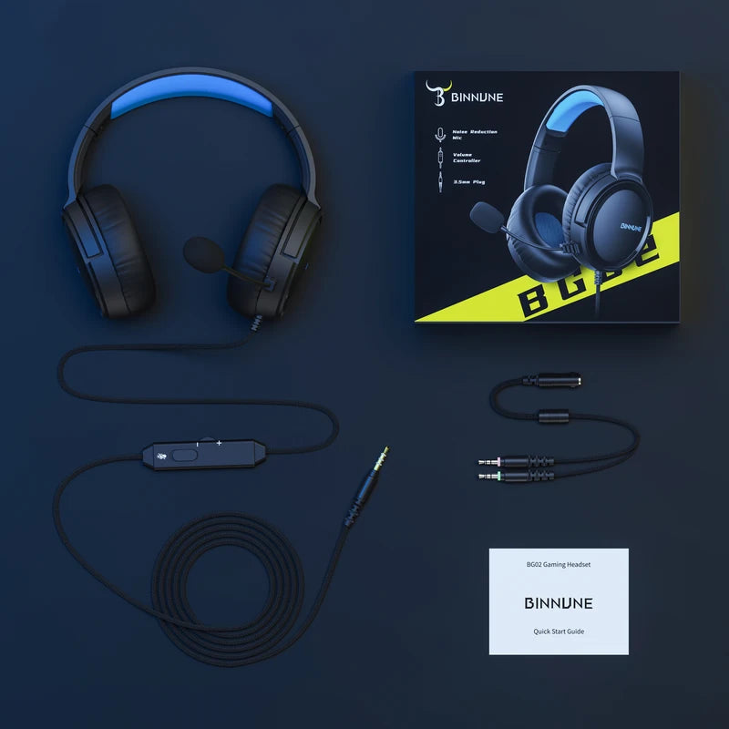 Wired Gaming Headset for PS4, PS5, Xbox, Switch with Microphone and 50mm Drivers