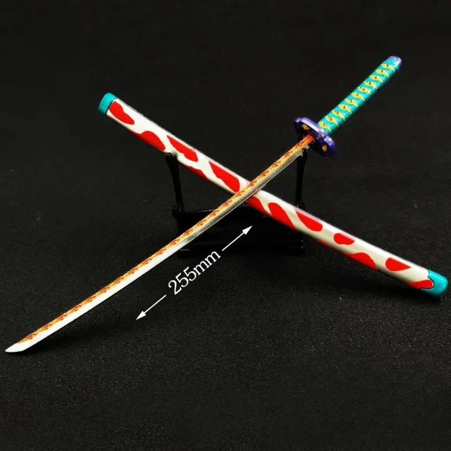 10-Inch Metal Samurai Sword Figure - Collectible Japanese Katana Decor