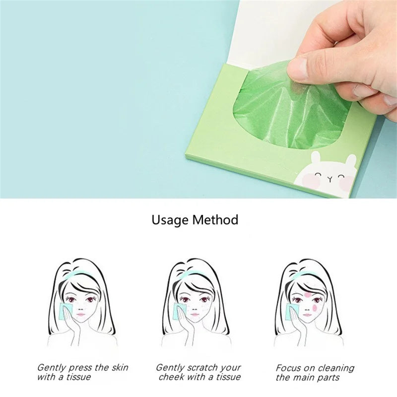 Fragrance Oil Absorbing Paper 100pcs Box for Face Oil & Skin Care