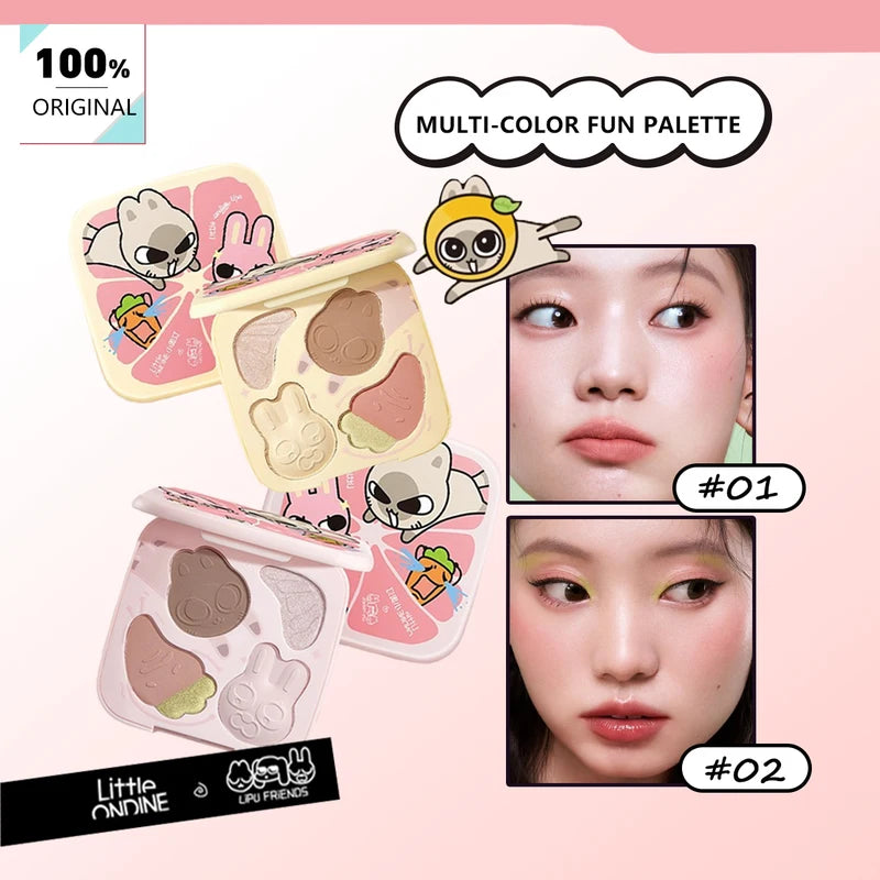 Multi-Color Makeup Palette for Face and Eyes - All-in-One Versatile Color Collection