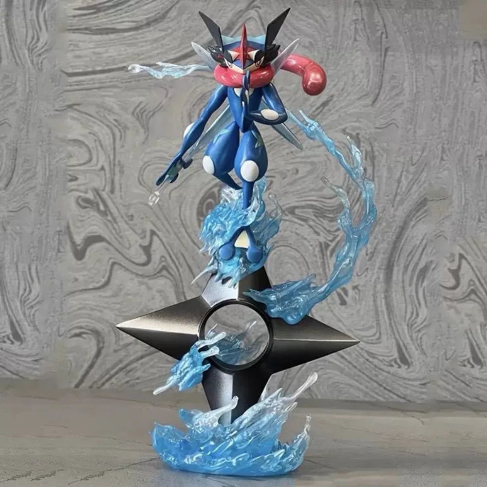 Anime Pokemon Greninja Action Figure PVC Statue - 19cm Collectible Toy