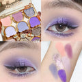 Colorful Eyeshadow Palette with Glitter & Pearly Finishes - 6 Shades for Eye Makeup
