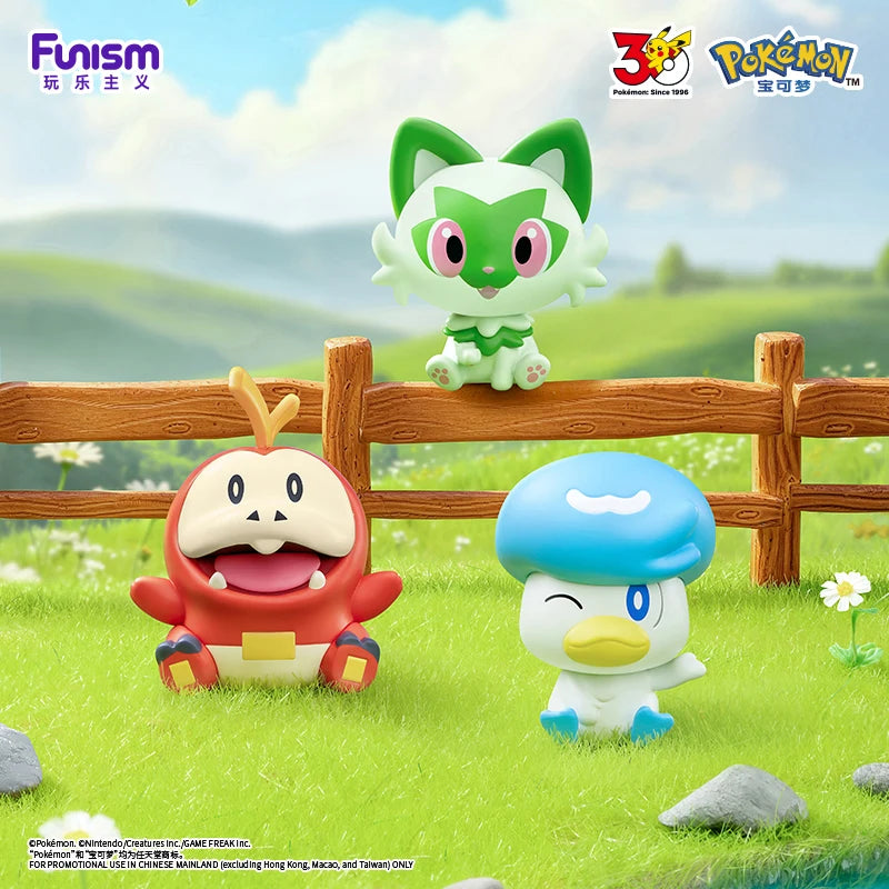 Pokemon 30th Anniversary Action Figures with Poké Ball Set - Starter Pack, Multiple Colors