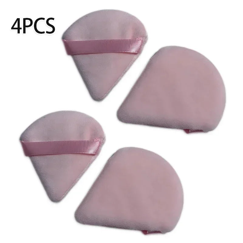 Velvet Triangle Makeup Sponge Set - Washable Foundation Powder Blush Tool