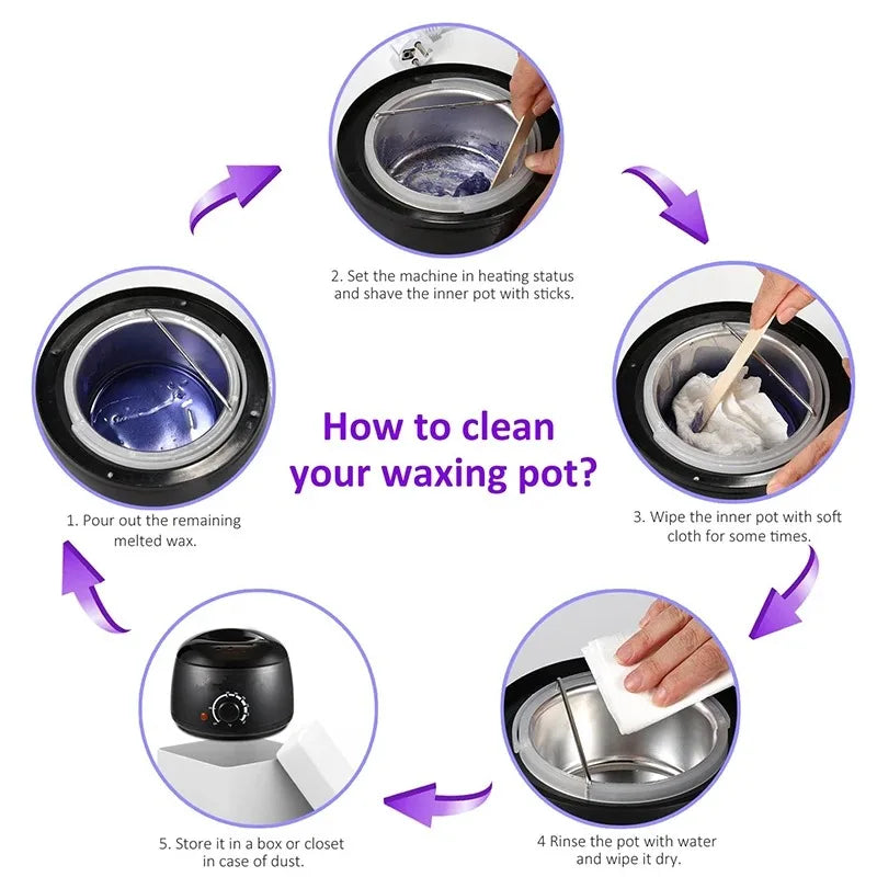 Wax Machine for Hair Removal 200ml/500ml Paraffin Heater Waxing Pot Epilator Warmer
