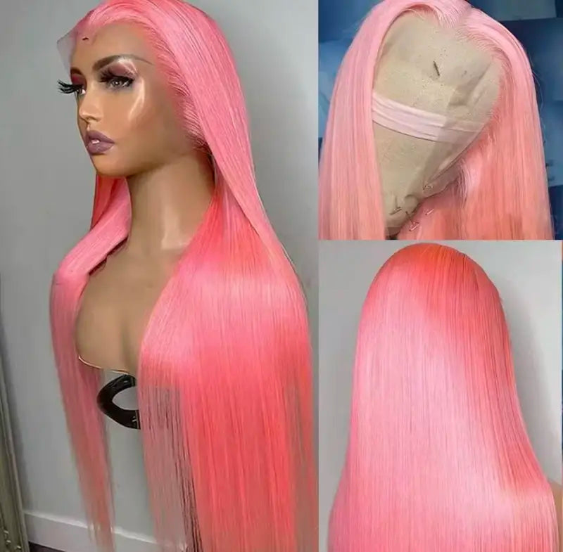 Long Silky Straight Lace Frontal Wig for Black Women - Preplucked with Baby Hair